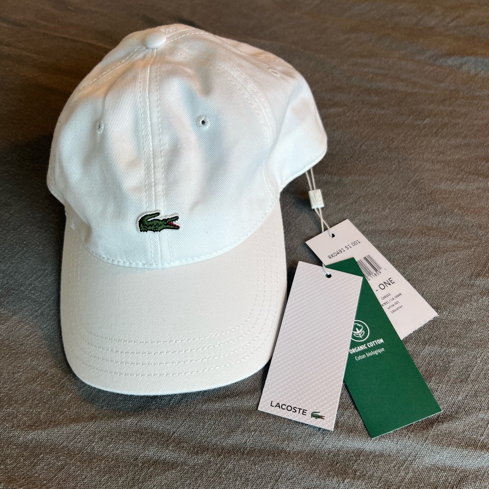 Lacoste Classic White Baseball Cap